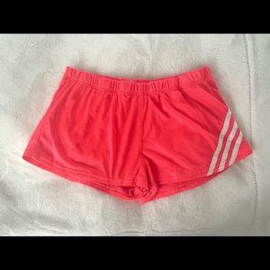 Neon Peach Pink Adidas Shorts Medium